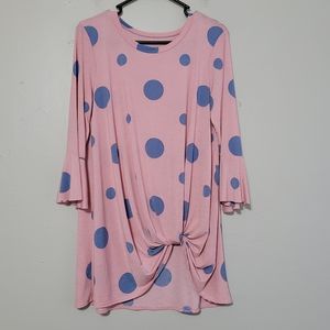 NWT SOL RHR Boutique Polka-dot Blouse